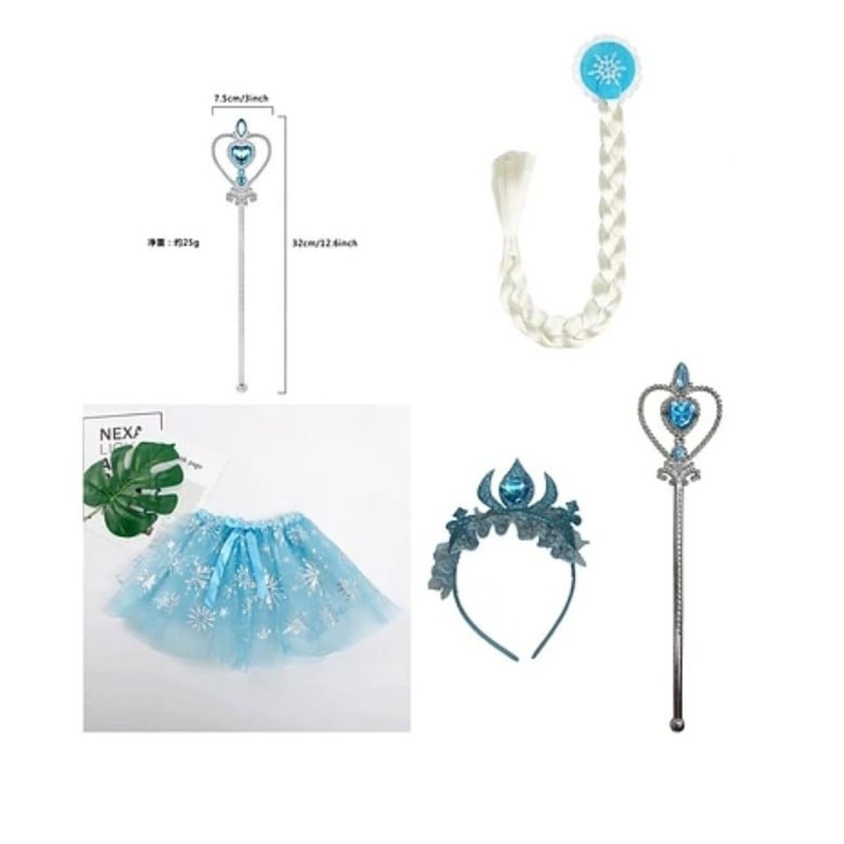 GENERICO - Set 5 unds disfraz princesa niña