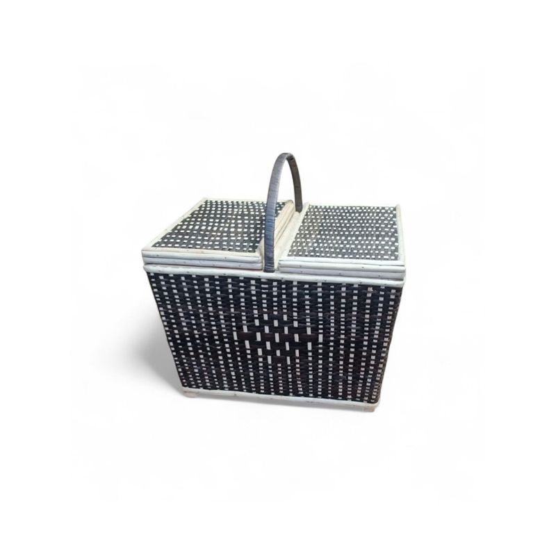 RUSTIC STYLE - Canasto de mimbre para Picnic Silvestre color cocido