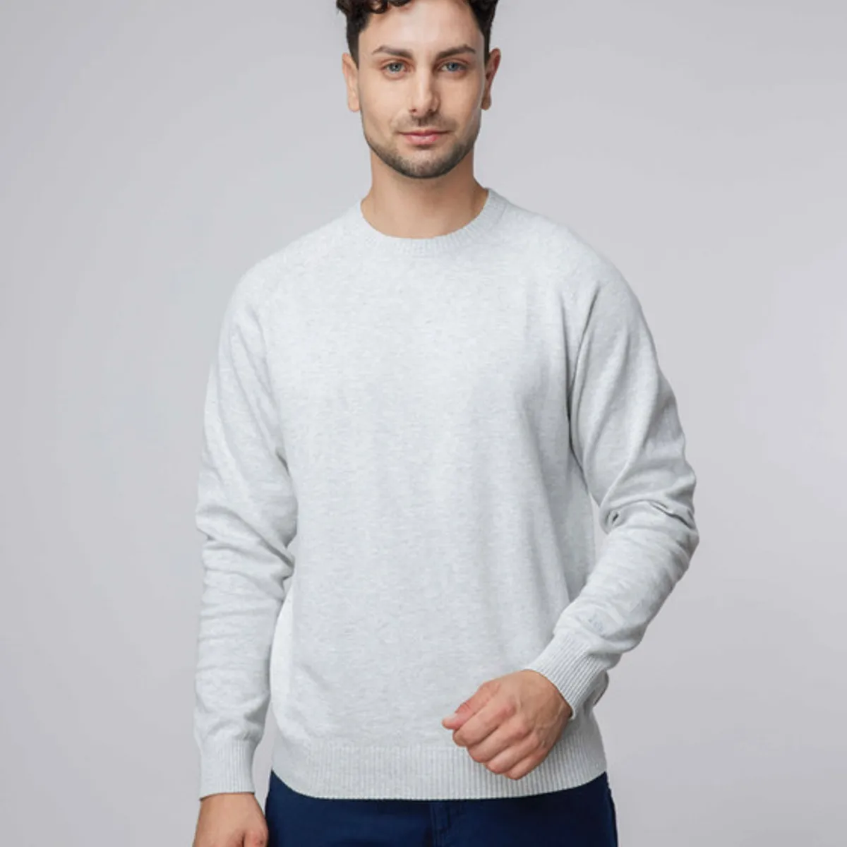 LEE - Sweater Hombre Regular Fit  Sharp Grey Mele