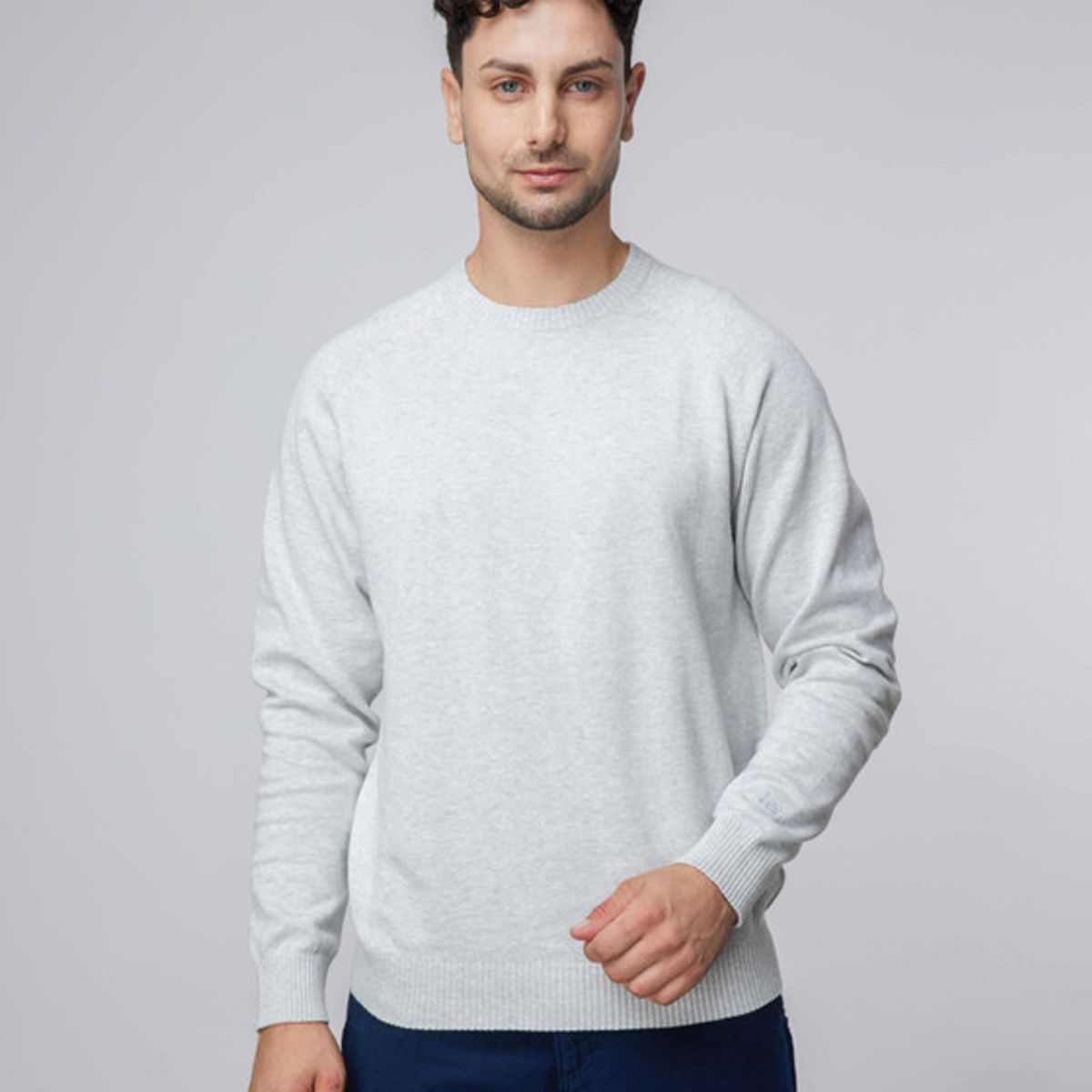 LEE - Sweater Hombre Regular Fit  Sharp Grey Mele