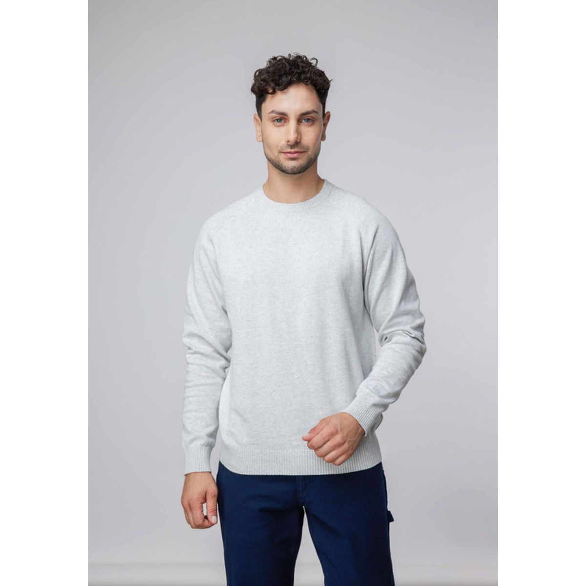 LEE - Sweater Hombre Regular Fit  Sharp Grey Mele