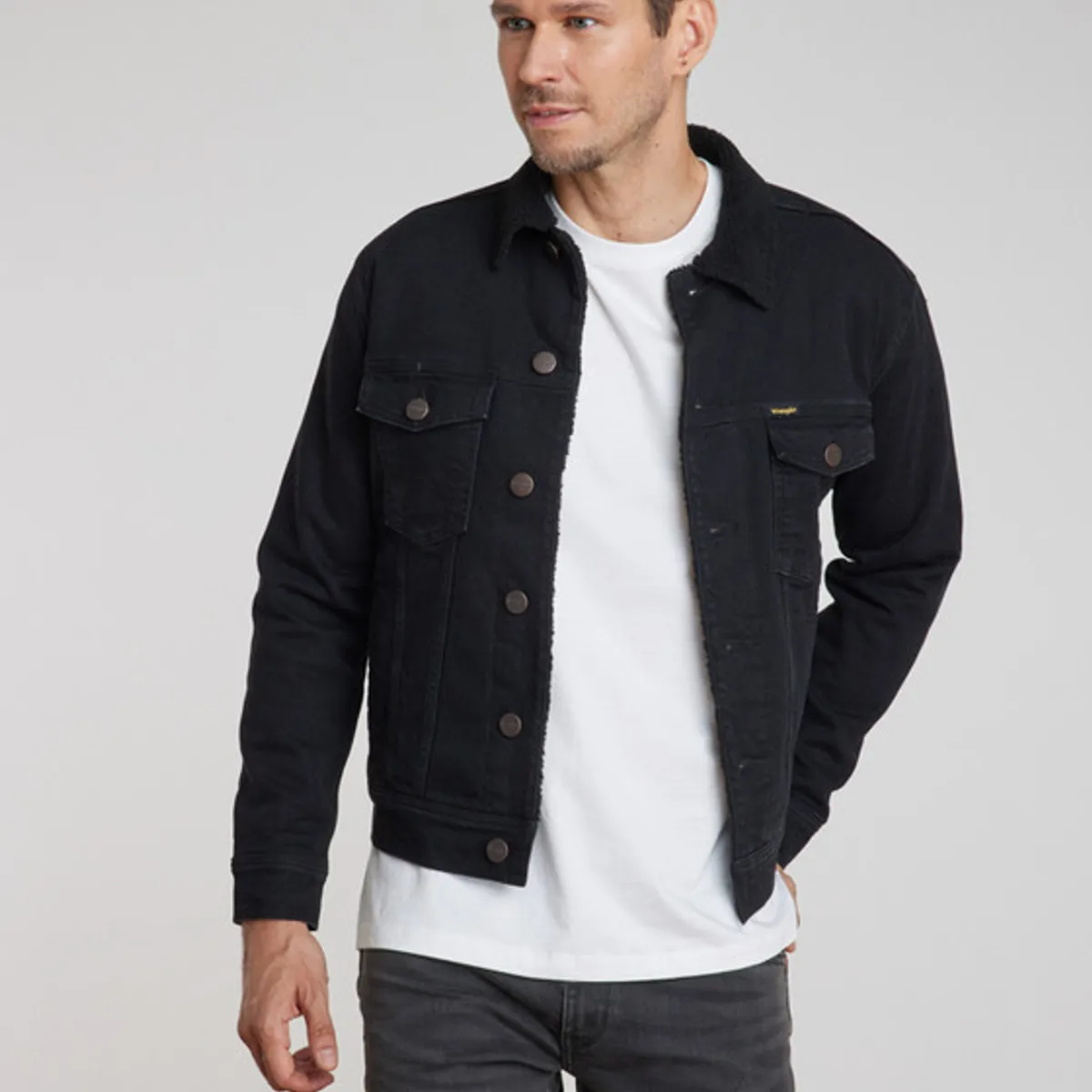 WRANGLER - Chaqueta Wrangler Hombre Authentic Sherpa Black
