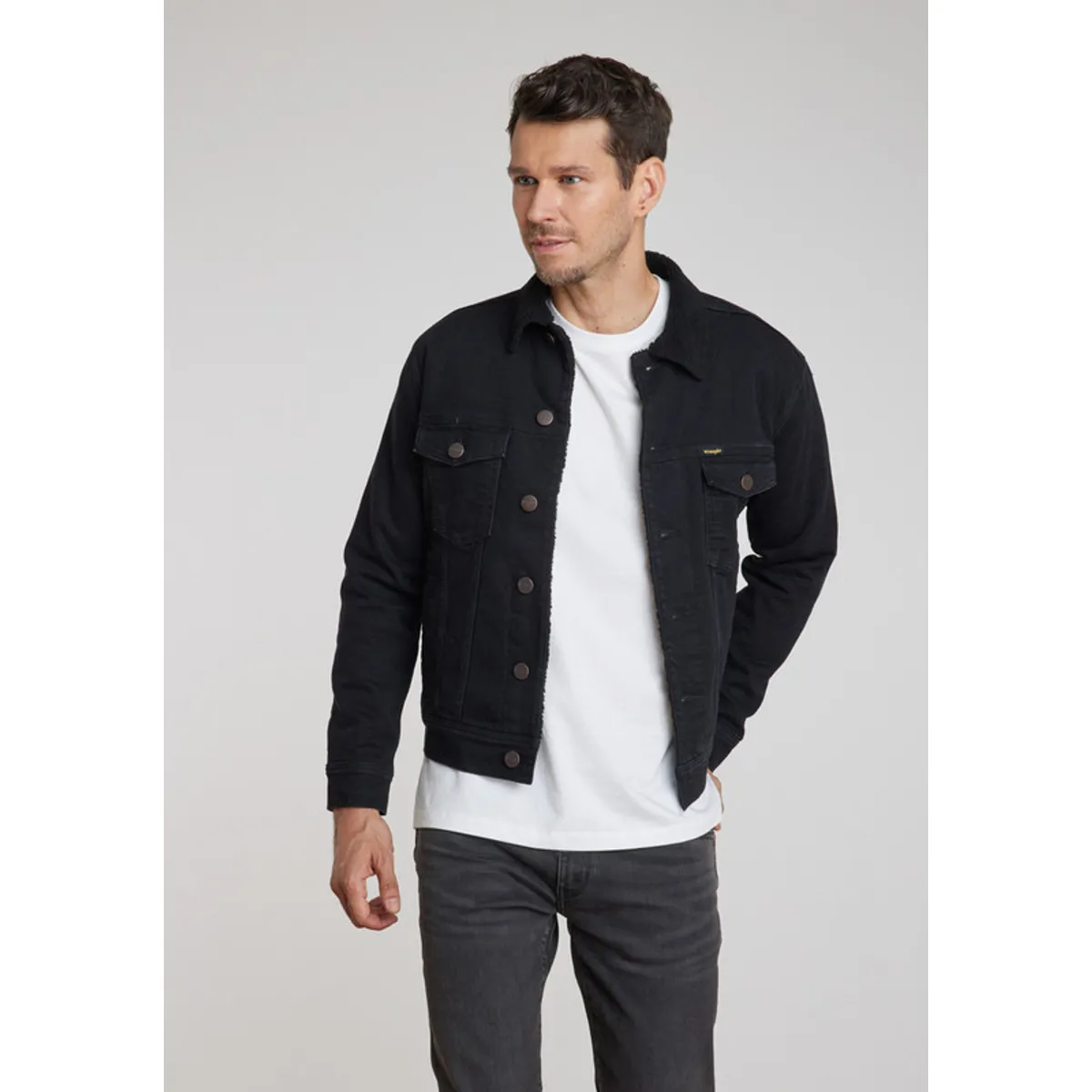 WRANGLER - Chaqueta Wrangler Hombre Authentic Sherpa Black