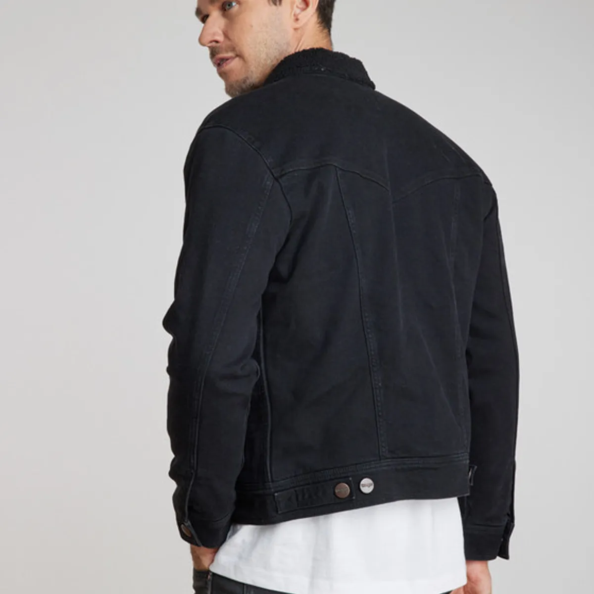 WRANGLER - Chaqueta Wrangler Hombre Authentic Sherpa Black