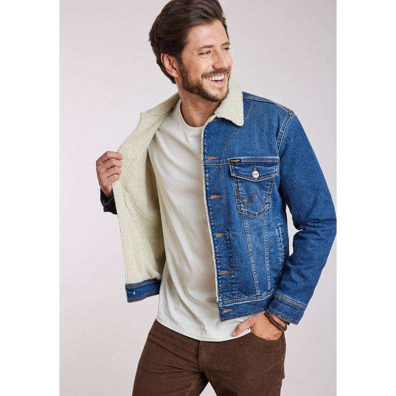 WRANGLER - Chaqueta Wrangler Hombre Authentic Sherpa Stone