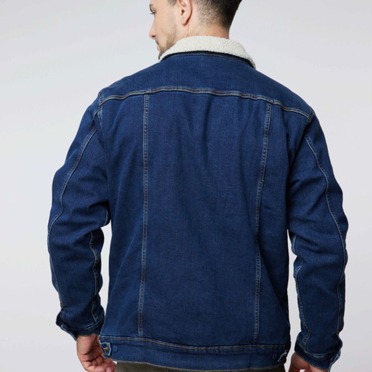 LEE - Chaqueta Lee Hombre Rider Sherpa Mid Dark