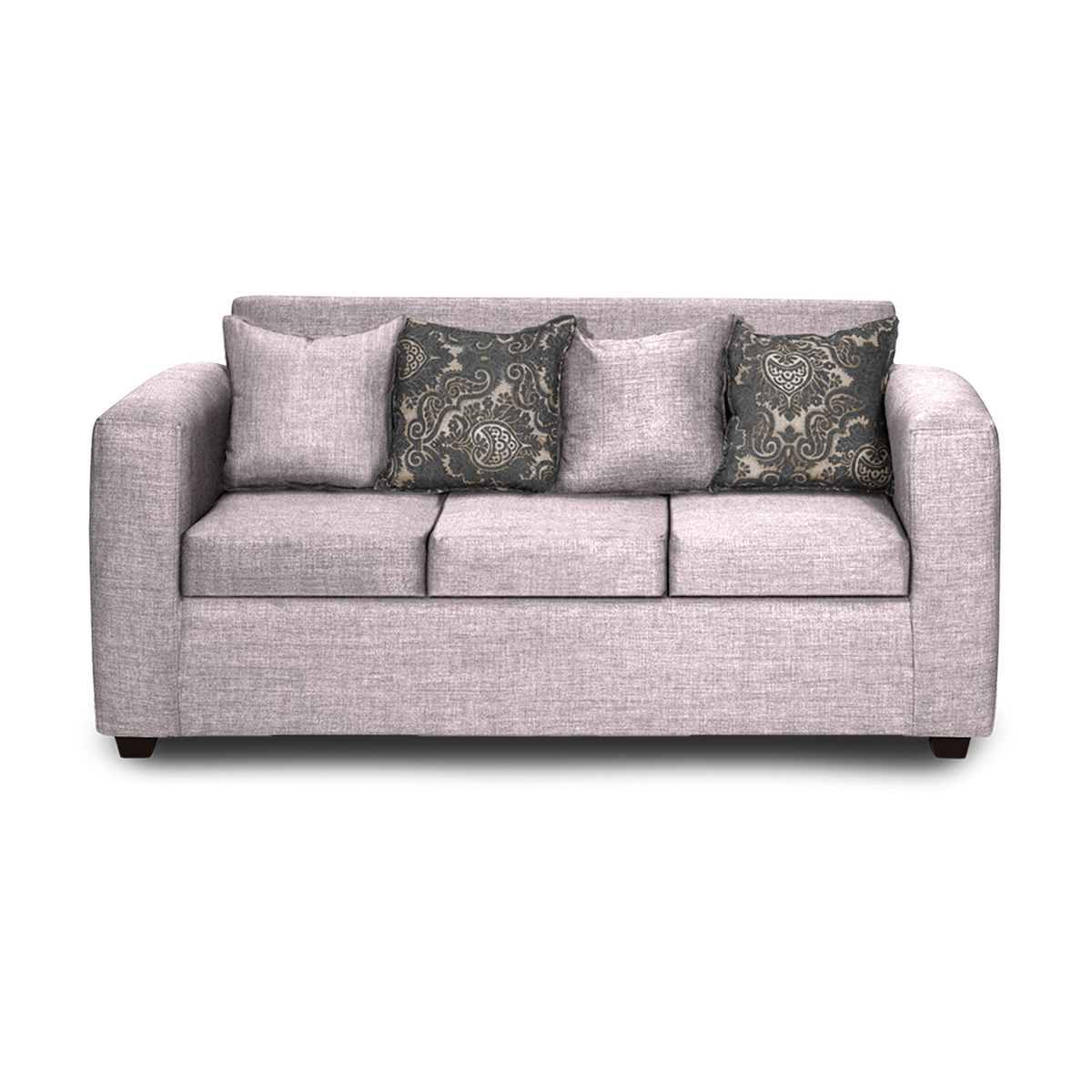 ADONIS LEUDH - Sofá 3 Personas Ezeiza Tela Lisa Crudo