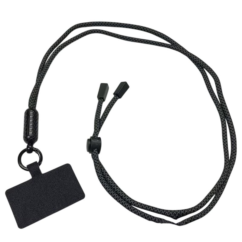 GENERICO - Colgante Para Carcasa Celular Universal Diseño Mix Cordón Negro.