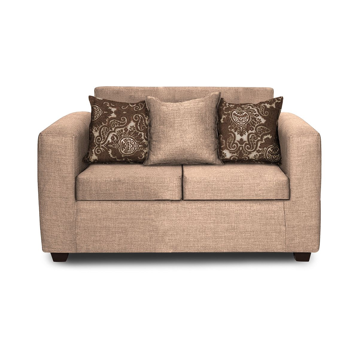 ADONIS LEUDH - Sofá 2 Personas Ezeiza Tela Lisa Beige