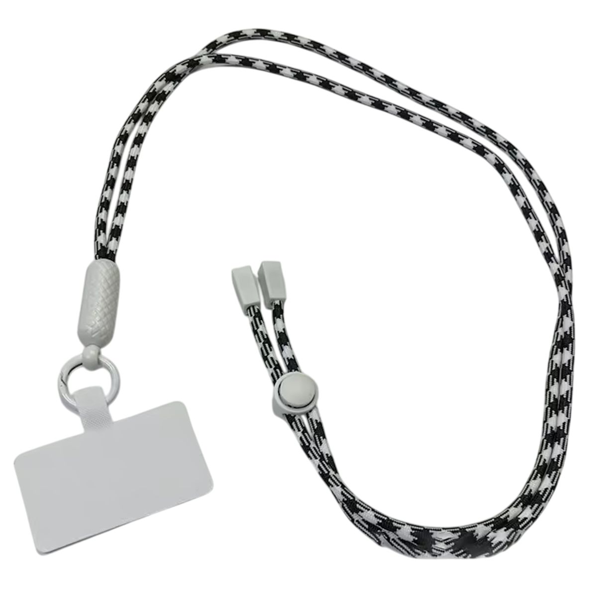 GENERICO - Colgante Para Carcasa Celular Universal Diseño Mix Cordón Blanco