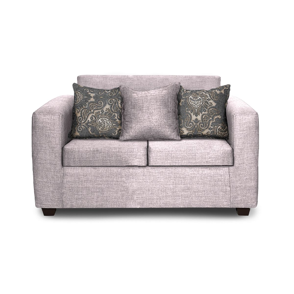 ADONIS LEUDH - Sofá 2 Personas Ezeiza Tela Lisa Crudo