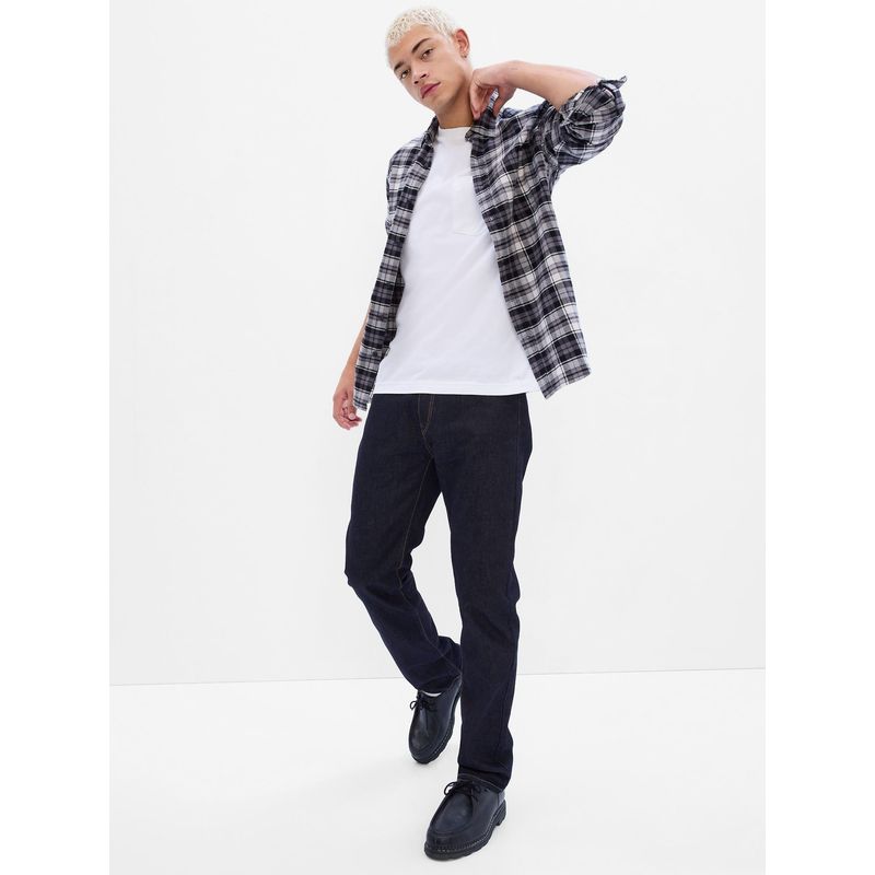 GAP - Jeans Straight Rinsed Hombre Azul