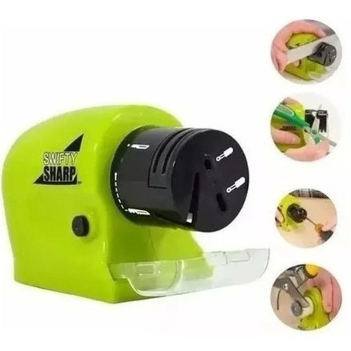 GENERICO - Afilador Cuchillos Tijeras Eléctrico A Pilas