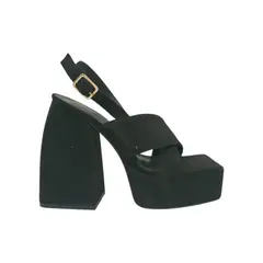 HERIEL - Sandalia Negra Plataforma Mujer