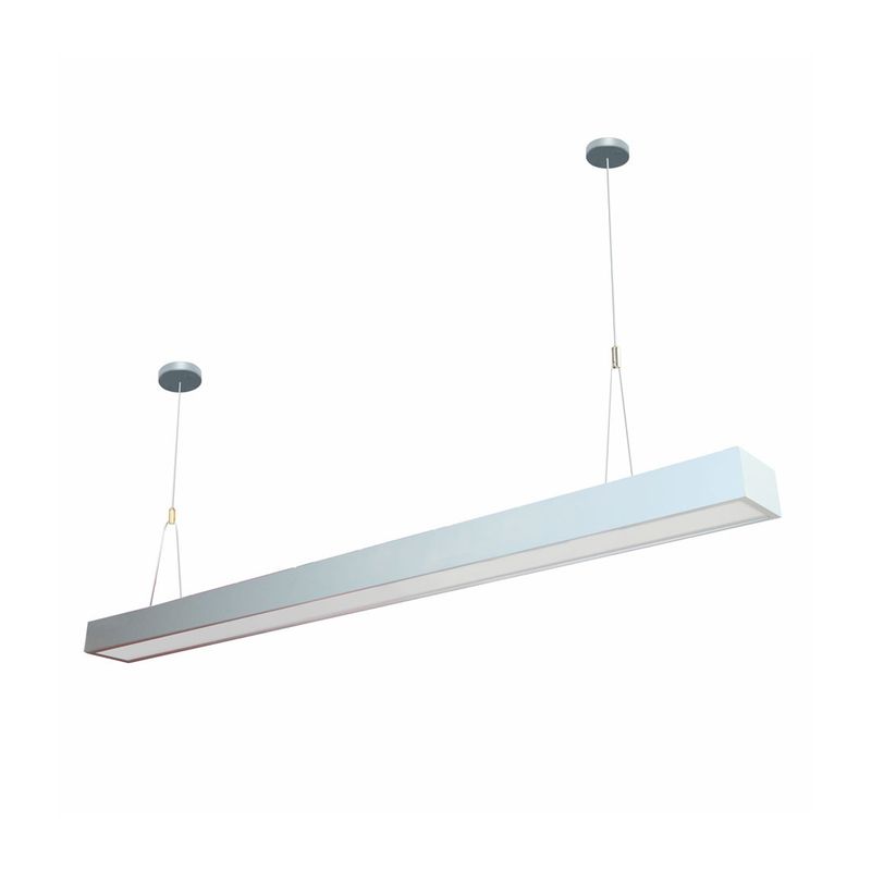 WANT - Luminaria Lineal ECO 24W Colgante Blanco 120 cm - Frío