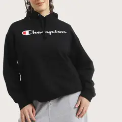 CHAMPION - Poleron Mujer Hoodie Negro