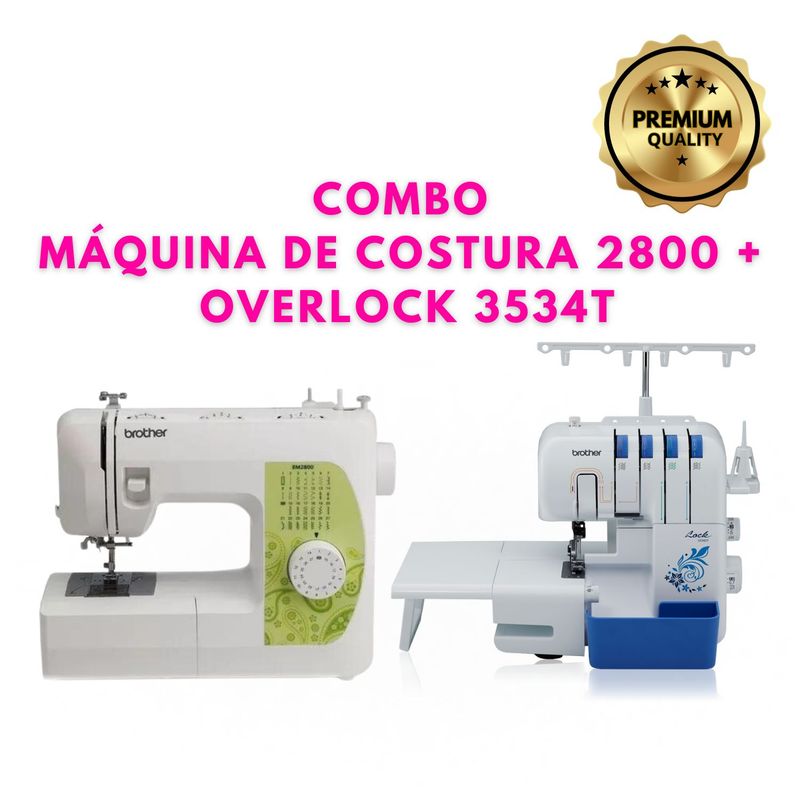 BROTHER - Máquina Coser BM2800 + Overlock 3534T