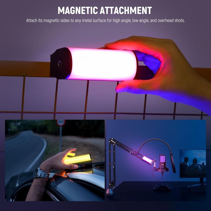 NEEWER - Barra RGB Magnética Neewer TL97C Portátil con Control App