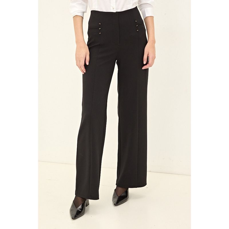 MA GRIFFE - Pantalon Negro Mujer Magriffe