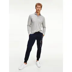 TOMMY HILFIGER - Joggers Branded Orgánic Cotton Azul