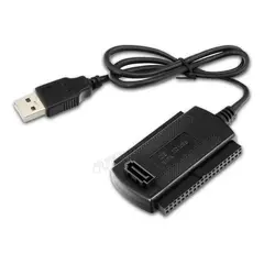GENERICO - Adaptador USB 20 a IDE y SATA para Disco Duro Externo
