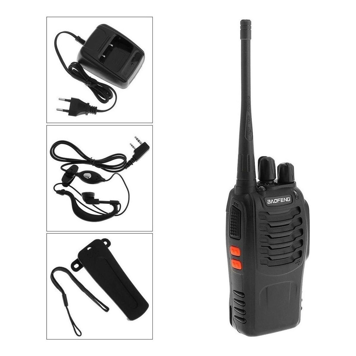 GENERICO - Transmisor Walkie Talkie Compacto con Manos Libres