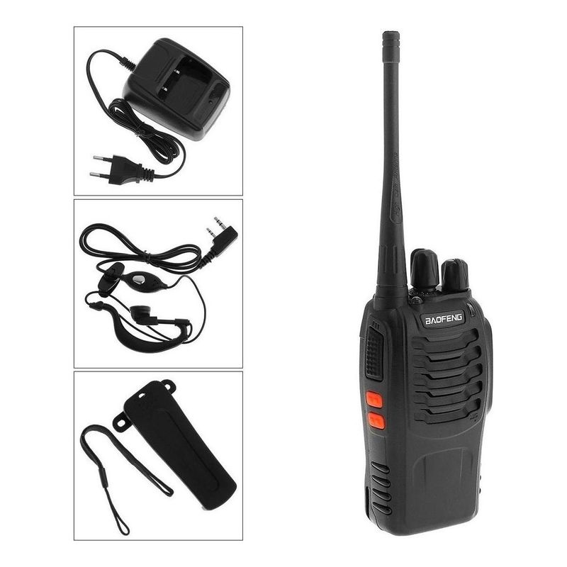 GENERICO - Transmisor Walkie Talkie Compacto con Manos Libres