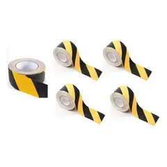 GENERICO - Pack de 5 Cintas Antideslizantes para Seguridad - 5 Metros
