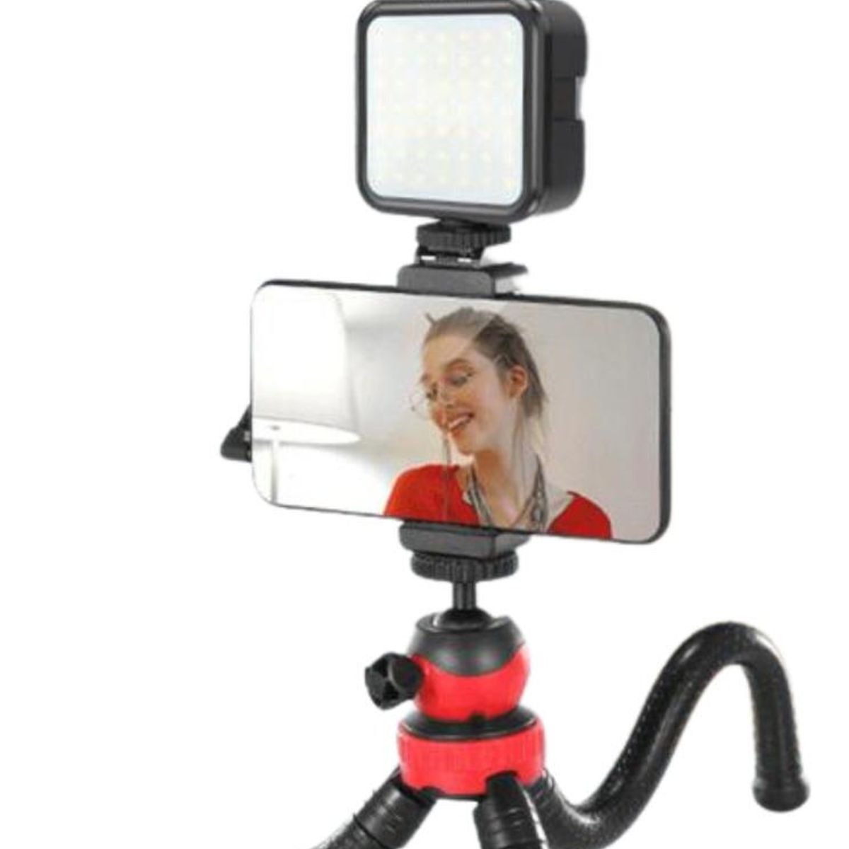 GENERICO - Kit Completo de Video Vlogging con Trípode y Micrófono