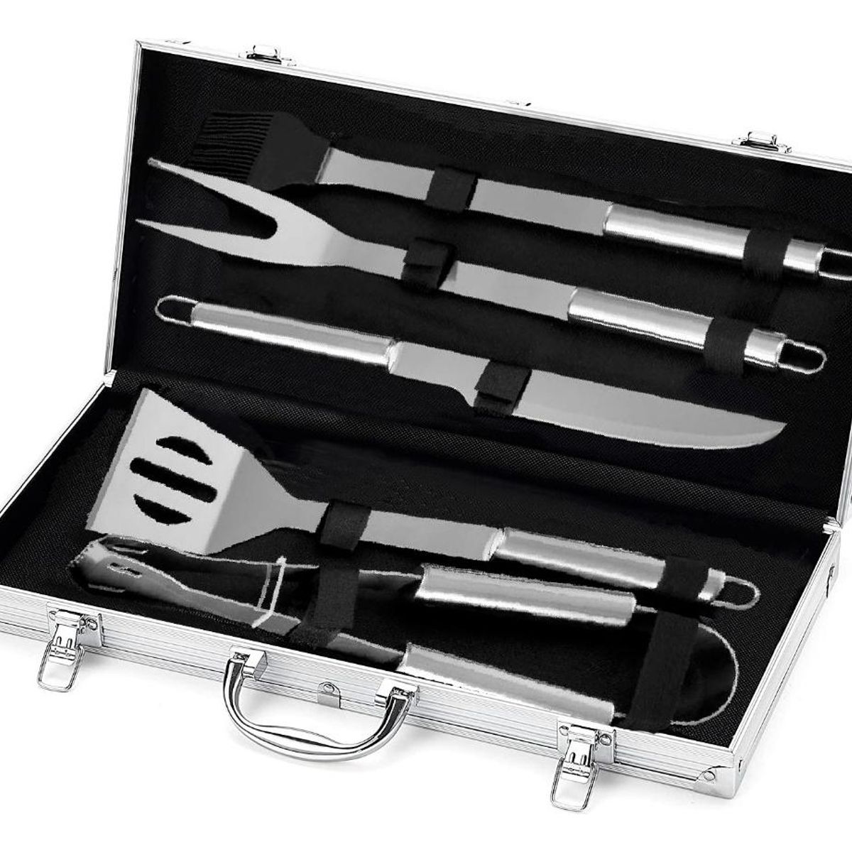 GENERICO - Set de Parrilla de 5 Piezas con Maleta Portátil