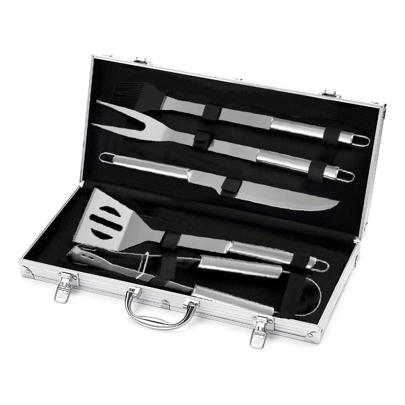 GENERICO - Set de Parrilla de 5 Piezas con Maleta Portátil