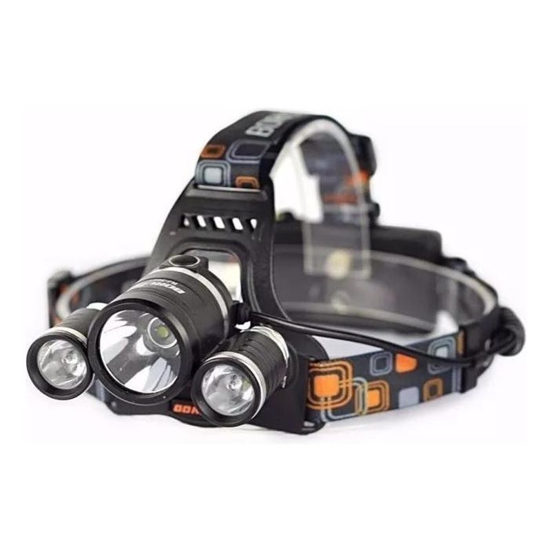 GENERICO - Pack de 2 Linternas Frontal LED 5000 Lúmenes Impermeables