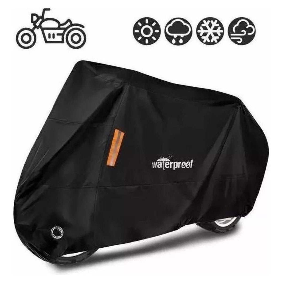 GENERICO - Funda Impermeable Universal para Moto 125 x 255 cm