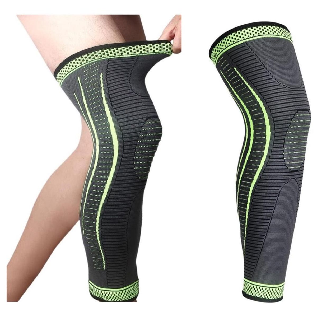 GENERICO - Rodillera de Compresión Larga para Deportes 1 Par