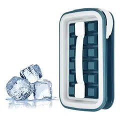 GENERICO - Cubetera de Silicona Antiderrame para 18 Cubos de Hielo - 2 Unidades