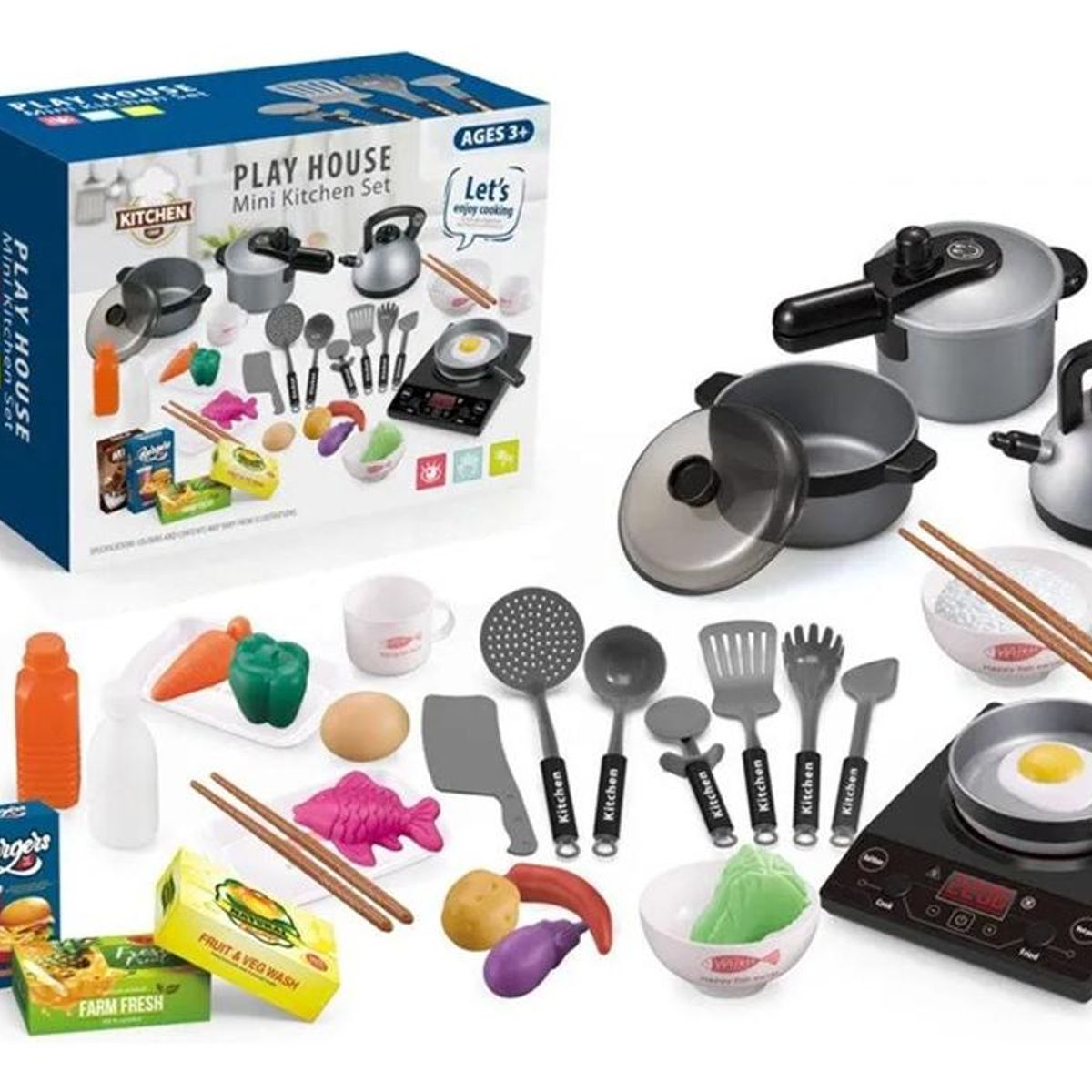 GENERICO - Juego de Cocina Infantil con Accesorios Realistas