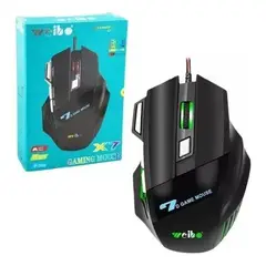 GENERICO - Mouse de Juego RGB Weibo X7 con Iluminación Personalizable