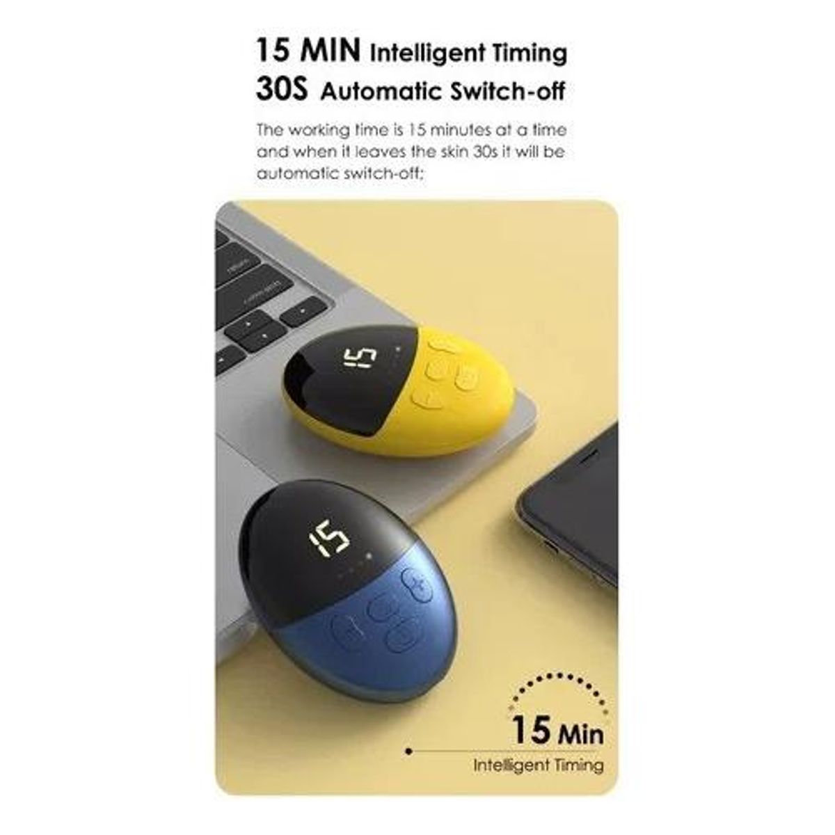 GENERICO - Masajeador de Cuello Inteligente Portátil con Calor KS-9