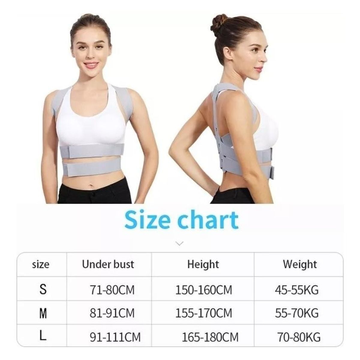 GENERICO - Corrector de Postura Ajustable para Mejorar la Salud Espinal