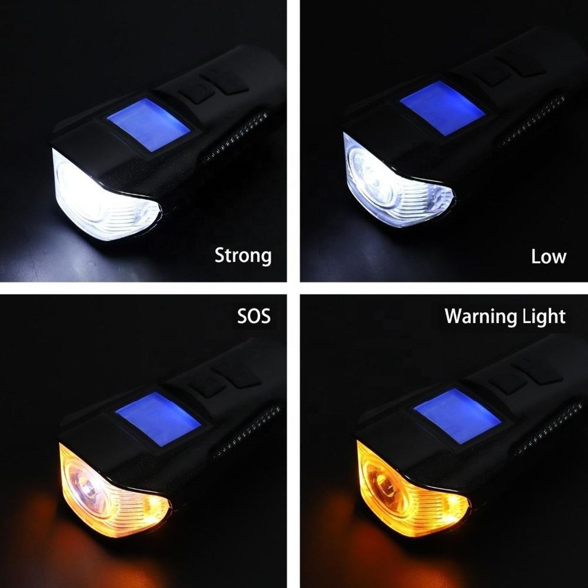 GENERICO - Computadora para Bicicleta con Luz LED y Bocina Integrada