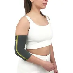 GENERICO - Pack de 2 Coderas Elasticadas de Bambú para Soporte Eficaz.-