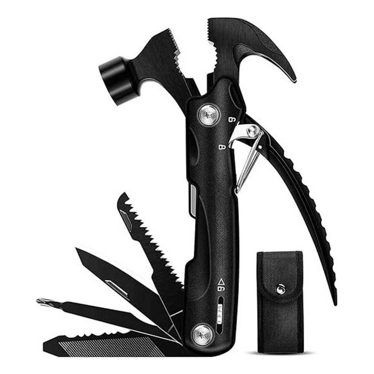 GENERICO - Martillo Multifuncional de 12 Herramientas en 1