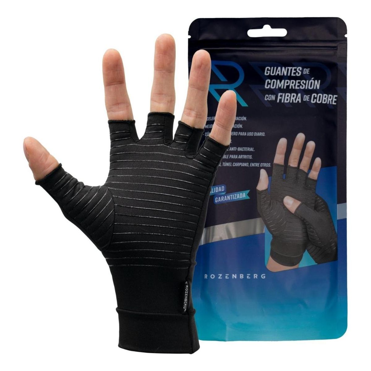 GENERICO - Guantes de Compresión con Fibra de Cobre para Artritis