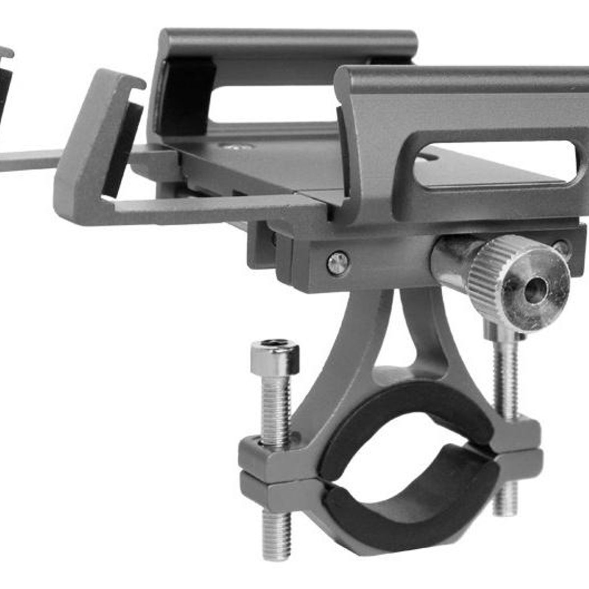 GENERICO - Soporte Regulable para Smartphone en Aluminio Gris