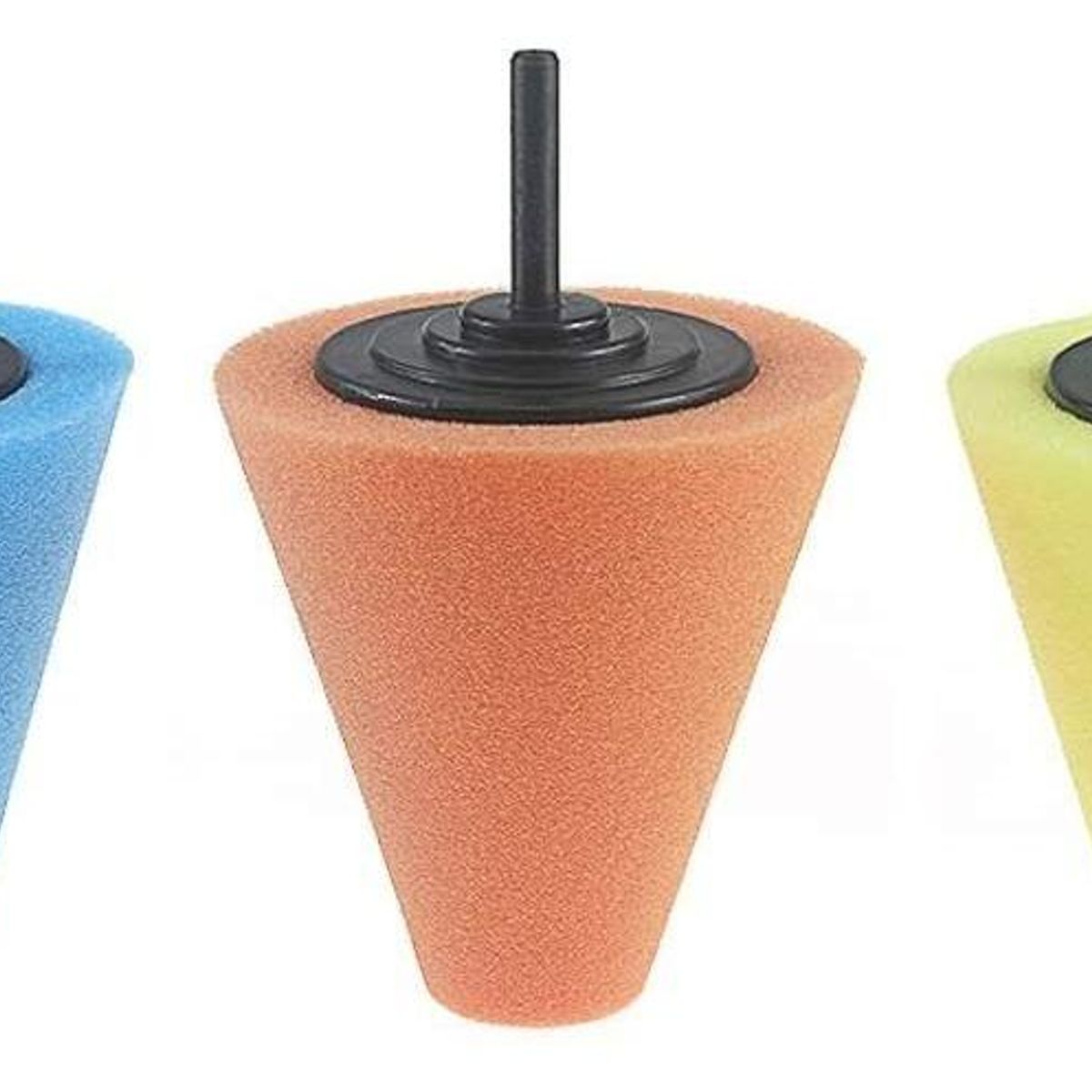 GENERICO - Kit de 3 Esponjas de Pulido en Cono para Automóviles