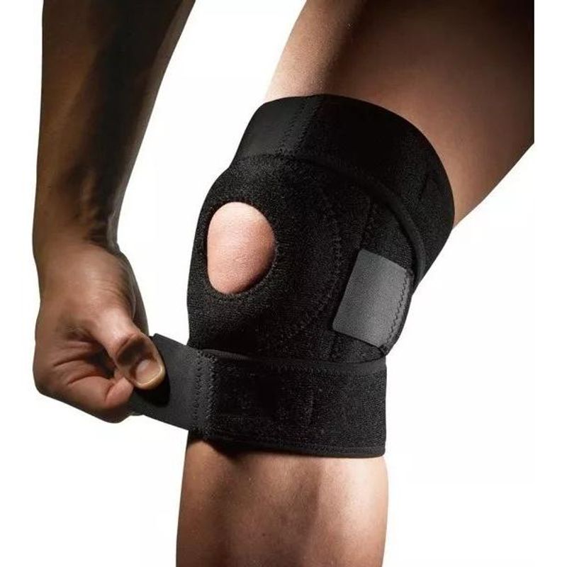 GENERICO - Rodillera Ortopédica Ajustable con Soporte para Rótula.-