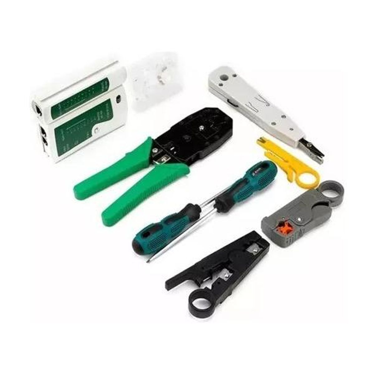 GENERICO - Kit de Herramientas para Crimpar y Pelar Cables
