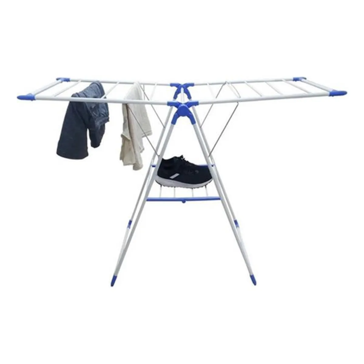 GENERICO - Tendedero Plegable de Ropa 2 Niveles Compacto