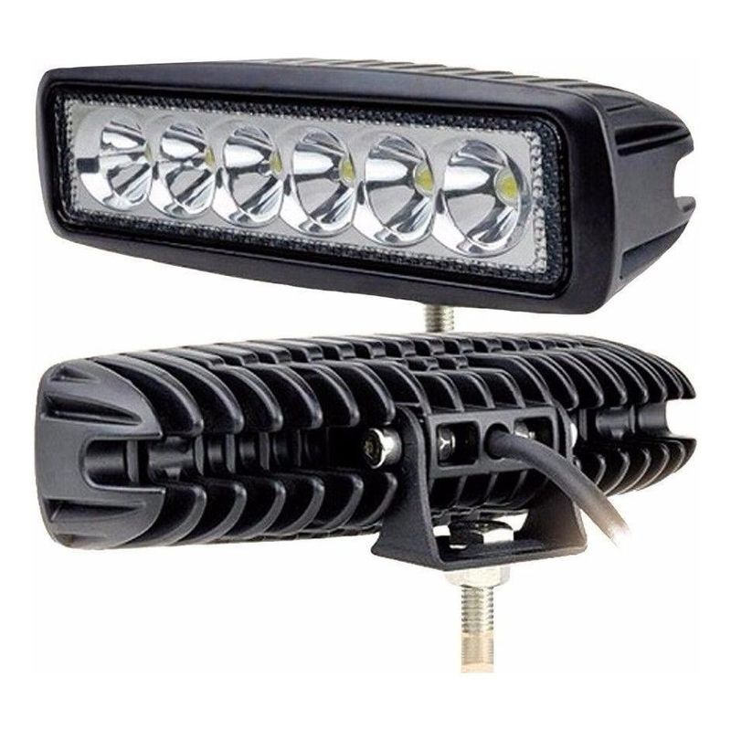 GENERICO - Pack de 4 Barras LED 18W para Vehículos 4x4 y Camiones