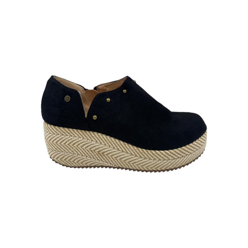 HERIEL - Zapato Panchita Negro Plataforma
